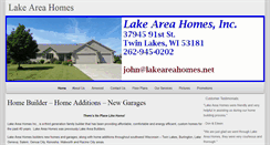 Desktop Screenshot of lakeareahomes.net