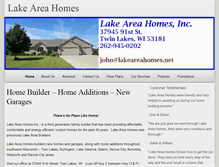 Tablet Screenshot of lakeareahomes.net